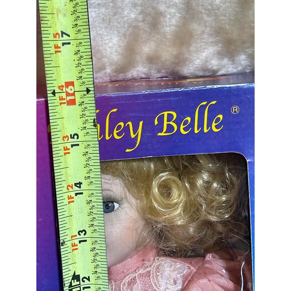 Ashley Belle Beautiful Porcelain Girl Doll Pink Hat NEW - Picture 2 of 7